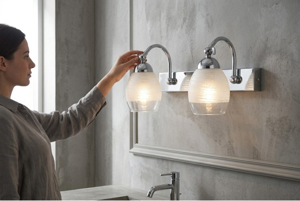 Iluminación de pared de diseño Lámpara de pared clásica de lujo Beige Decoración