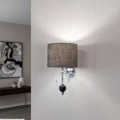 Lámpara de pared moderna gris, aplique de pared, lámpara colgante para sala de estar, estilo de decoración.