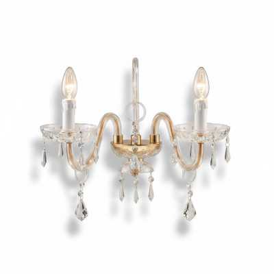 Lámpara de pared clásica, lámpara de araña de lujo, lámpara de cristal estilo candelabro.
