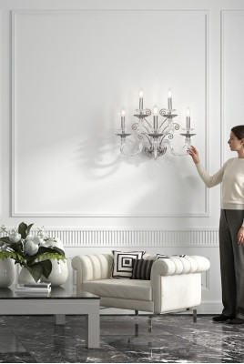 Lujosa lámpara de pared de diseño, lámpara de pared colgante clásica.