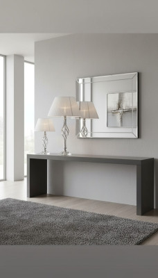Lámpara de mesa de estilo antiguo con cristales blancos, lámpara de mesa nueva.