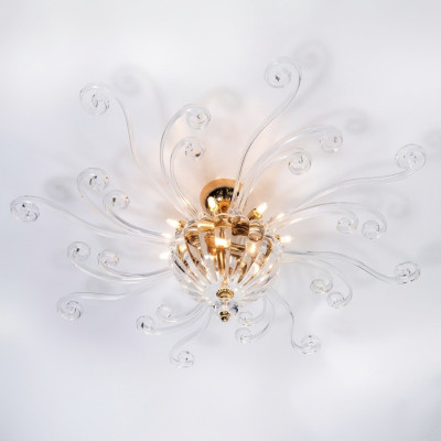 Lámpara de techo de cristal de lujo, candelabro, araña.