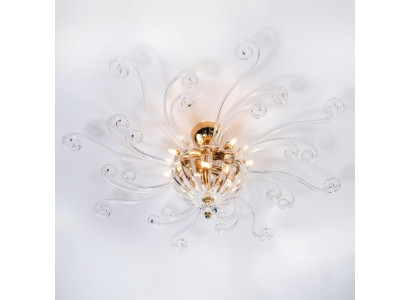 Lámpara de techo de cristal de lujo, candelabro, araña.
