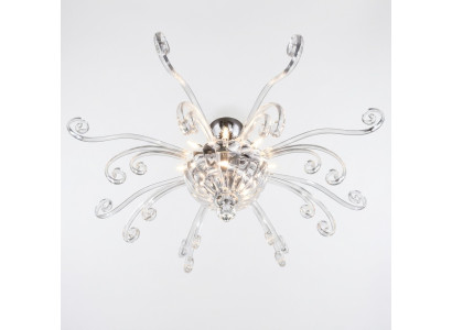 Lámpara de techo de araña de cristal de lujo candelabro de techo lustre.