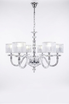 Lámpara de techo Candelabro Lámpara de araña Cristal Blanco Lámparas Estilo antiguo