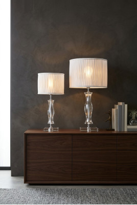 Lámpara de cristal con brillo, lámpara de mesa blanca, lámpara de mesilla de noche, nuevo, lámpara de escritorio.
