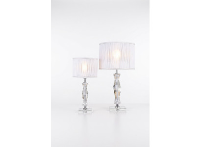 Lámpara de cristal con brillo, lámpara de mesa blanca, lámpara de mesilla de noche, nuevo, lámpara de escritorio.
