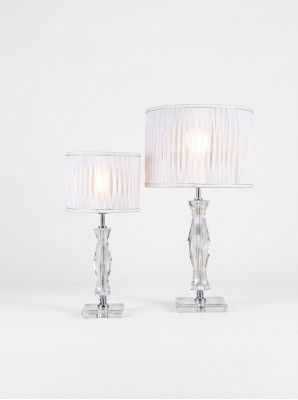 Clásica lámpara de mesa blanca lámpara de mesa de cristal iluminación