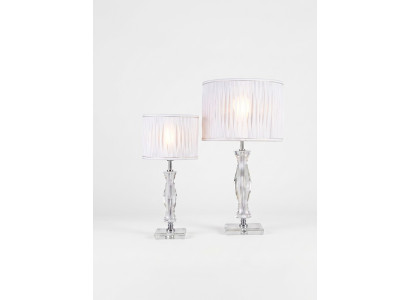 Clásica lámpara de mesa blanca lámpara de mesa de cristal iluminación