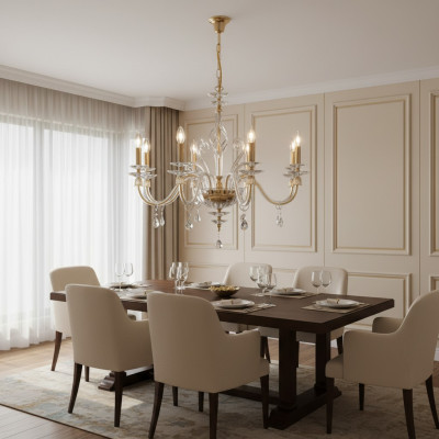 Candelabro de cristal Luster Colgante Lámpara Lámpara de techo ¡Demonios!