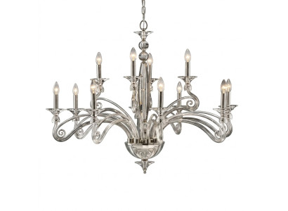 Lámpara de techo de araña Lujoso candelabro de cristal Lámpara colgante