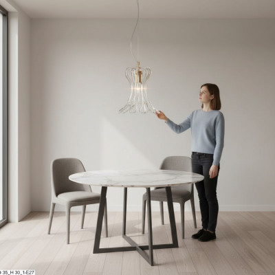 Lámpara de araña de lujo clásica de techo Lámpara de lujo de cristal de candelabro clásico