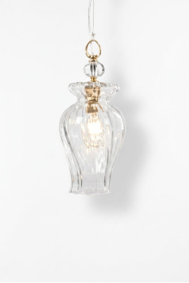 Lámpara de cristal de lujo, lámpara de techo elegante, lámpara de techo Siros nueva.