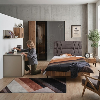 Dormitorio Muebles Juveniles Habitación Infantil Cama Armario 4 piezas.