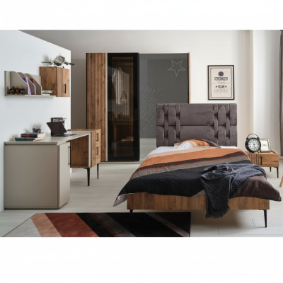 Dormitorio Muebles Juveniles Habitación Infantil Cama Armario 4 piezas.