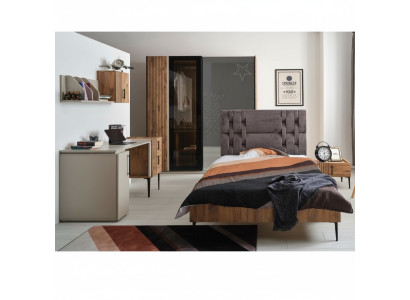 Dormitorio Muebles Juveniles Habitación Infantil Cama Armario 4 piezas.