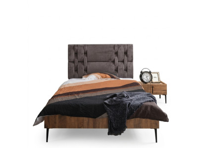 Dormitorio de lujo, mesita de noche, camas, cama, conjunto completo de 2 piezas, diseño de mobiliario.