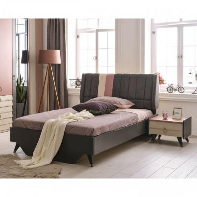Lujo dormitorio mesita de noche camas cama conjunto completo diseño decoración
