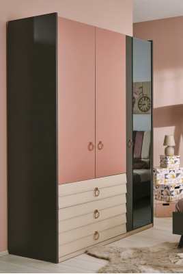 Moderno armario de lujo armario de madera armarios de vidrio dormitorio nuevo.