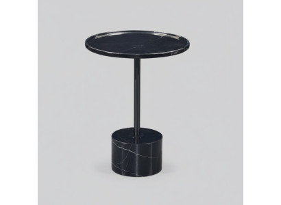 Elegante mesa auxiliar negra, mesa de centro, cómoda de dormitorio, mesas.