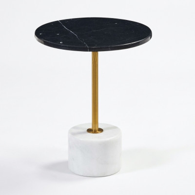 Mesa auxiliar de mármol elegante mesa de centro de lujo mesas redondas modernas