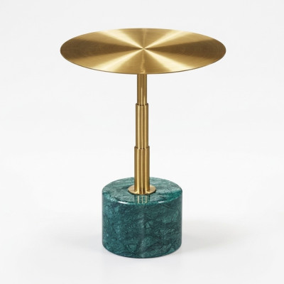 Mesa auxiliar de mármol elegante estilo oro nueva mesa de centro moderna lujosa nueva
