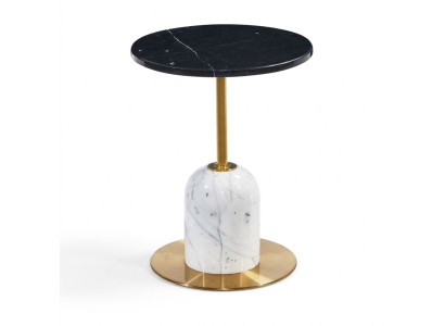 Mesa auxiliar de mármol de lujo moderna mesa de café de salón.