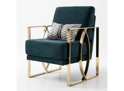 Sillones de lujo diseño moderno verde Sillón relax Asiento de lujo Sala de espera nueva.