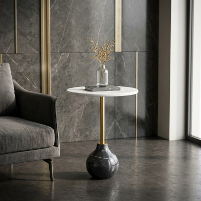 Mesa de centro Diseño de lujo moderno Mesa de centro Mesa auxiliar Sala de estar