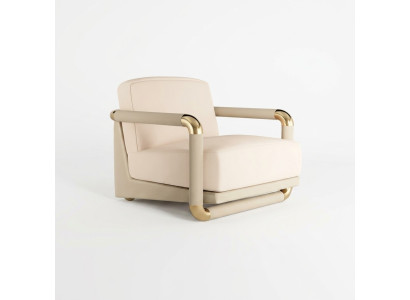 Estilo de sillón beige sillón sofá de televisión de 1 plaza sofá de tela de tela.