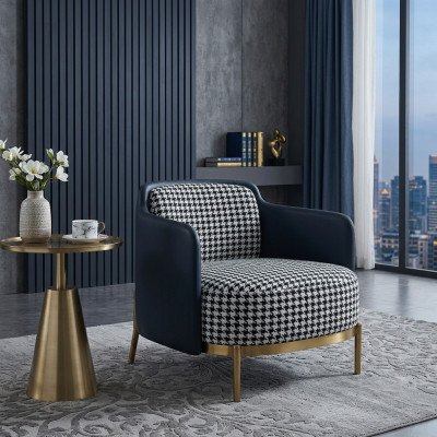 Sillón multicolor elegante silla moderna sofá de televisión tela silla