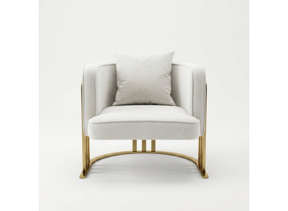 Tela de alta calidad Sillón elegante blanco Sillón moderno Sillón de TV Sofá