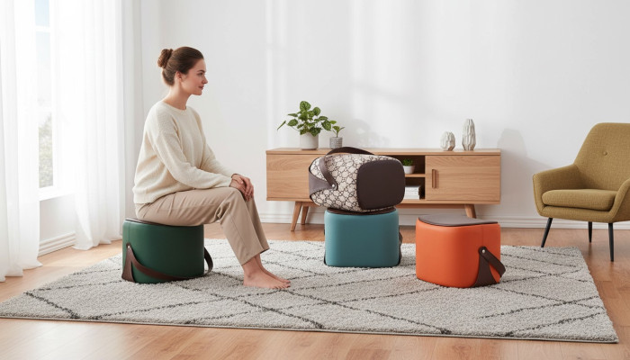 Rectangular Ottoman Muebles modernos Taburete de lujo Diseño de lujo Muebles de sala de estar