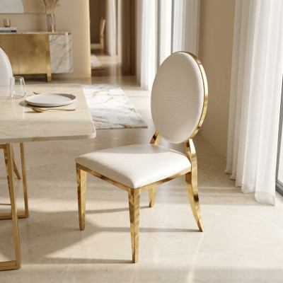 Silla comedor Club sillas Sillones Sillón tapizado Nuevo Salón Acero inoxidable