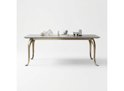 Mesa de comedor de lujo moderna, mesa de cocina rectangular de diseño, muebles de comedor.