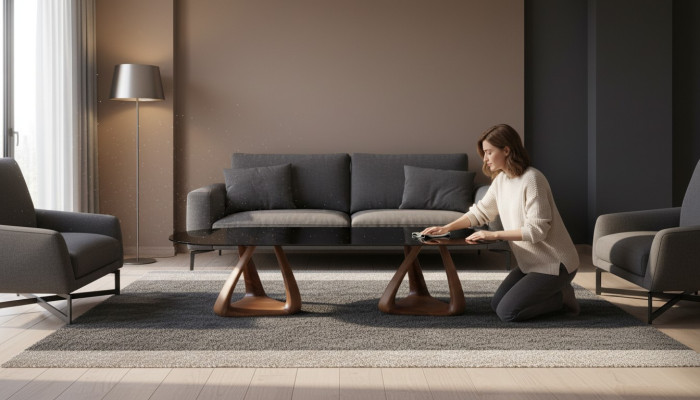 Diseñador Mesa de comedor negra de lujo Muebles de comedor de madera Placa ovalada