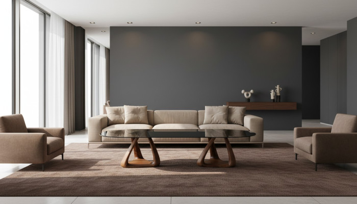 Diseñador Mesa de comedor negra de lujo Muebles de comedor de madera Placa ovalada