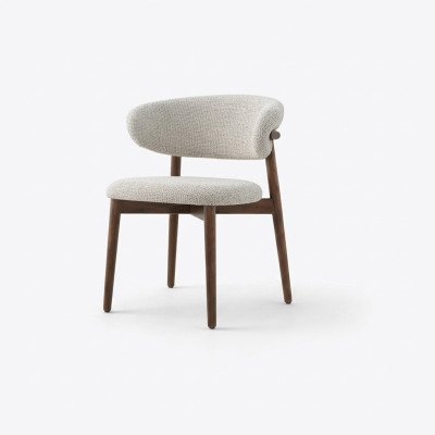 Silla de comedor Silla de cocina Silla de respaldo Silla de madera Tela Moderna Gris Silla