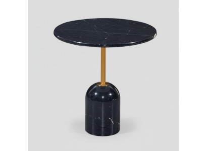 Mesa auxiliar negra Sala de estar Mesas Diseño redondo moderno Mesa consola