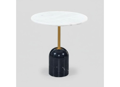Mesa de centro blanco y negro, mesa de café, muebles de diseño de sala de estar, mesas.