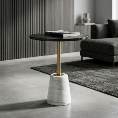 Mesa lateral redonda Mesa de centro Mesa de café moderna Mesa auxiliar Muebles