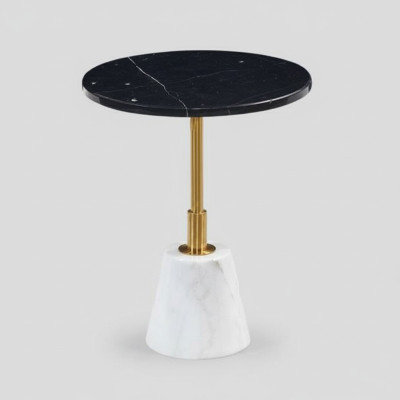 Mesa auxiliar redonda, mesa de centro de diseñador, mesa de café, muebles de sala de estar nuevos.