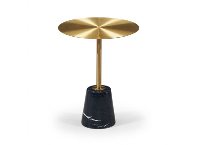 Alta mesa de centro de alta calidad, elegante mesa de centro dorada, mesa auxiliar de revistas.
