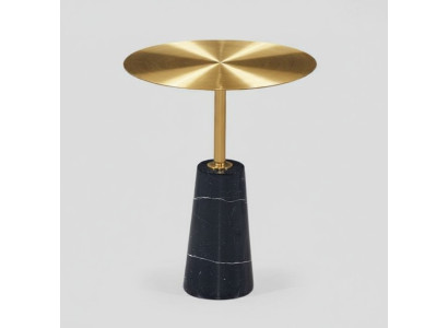 Mesa auxiliar de diseñador en oro, mesa de café de lujo, mesa de centro de sala de estar.