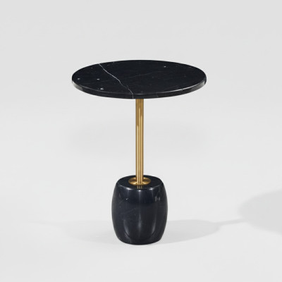 Mesa de centro negra de lujo, diseño de sala de estar, mesas auxiliares