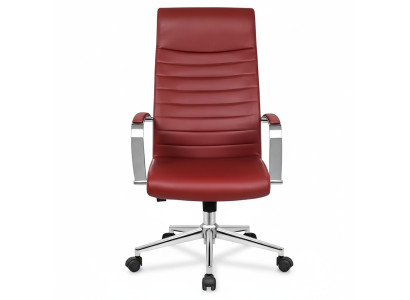 Silla de cuero artificial Diseño de sillón tapizado Rojo Sillas Silla de comedor Silla de oficina