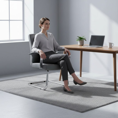 Silla de oficina moderna de alta calidad para juegos Silla de escritorio gris Muebles