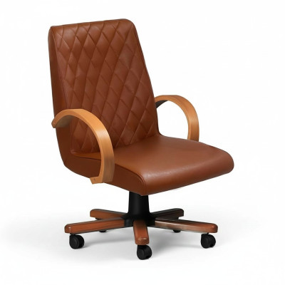 Moderna silla giratoria de cuero sintético muebles marrón silla de oficina silla de gaming silla de oficina
