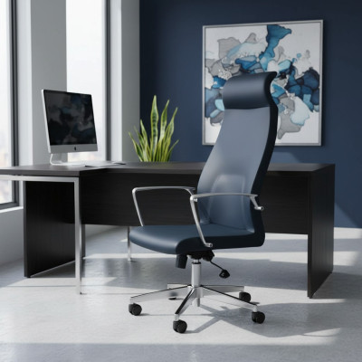 Moderna silla giratoria de cuero sintético negra silla de oficina silla gaming silla de oficina sillas