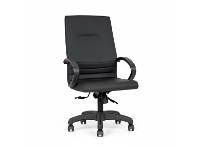 Elegante silla de oficina negra Silla de escritorio Silla giratoria Muebles de oficina Mobiliario de oficina Sitio.